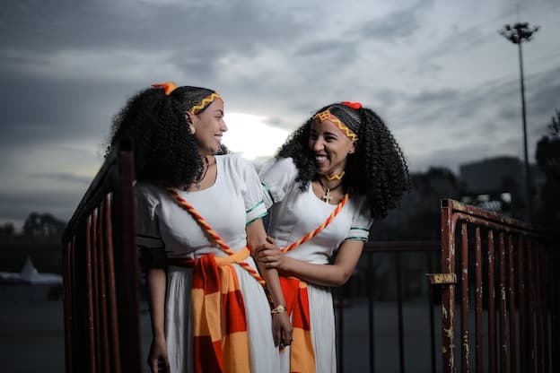 Vibrant traditional couture lookbook