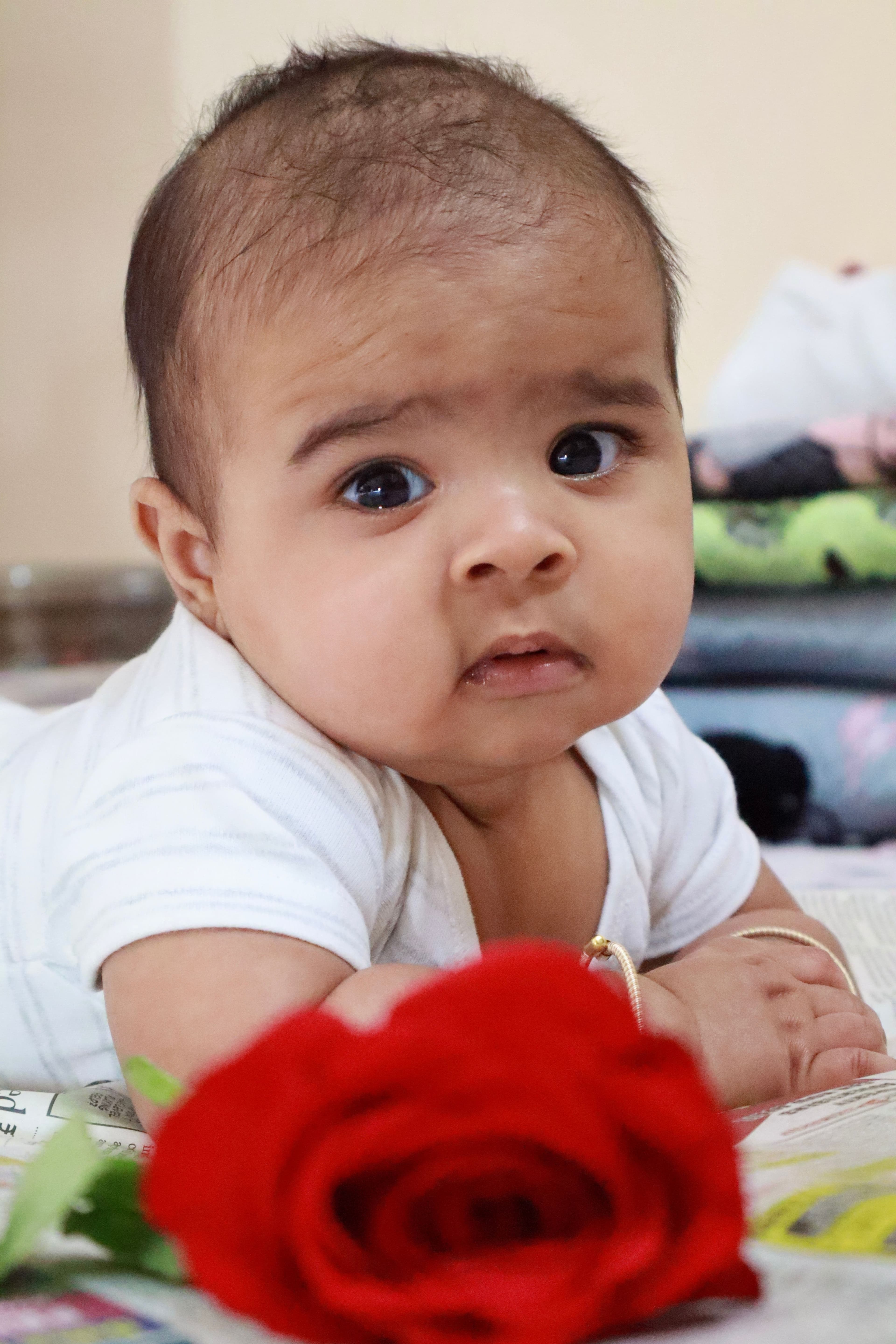 Precious newborn baby moment